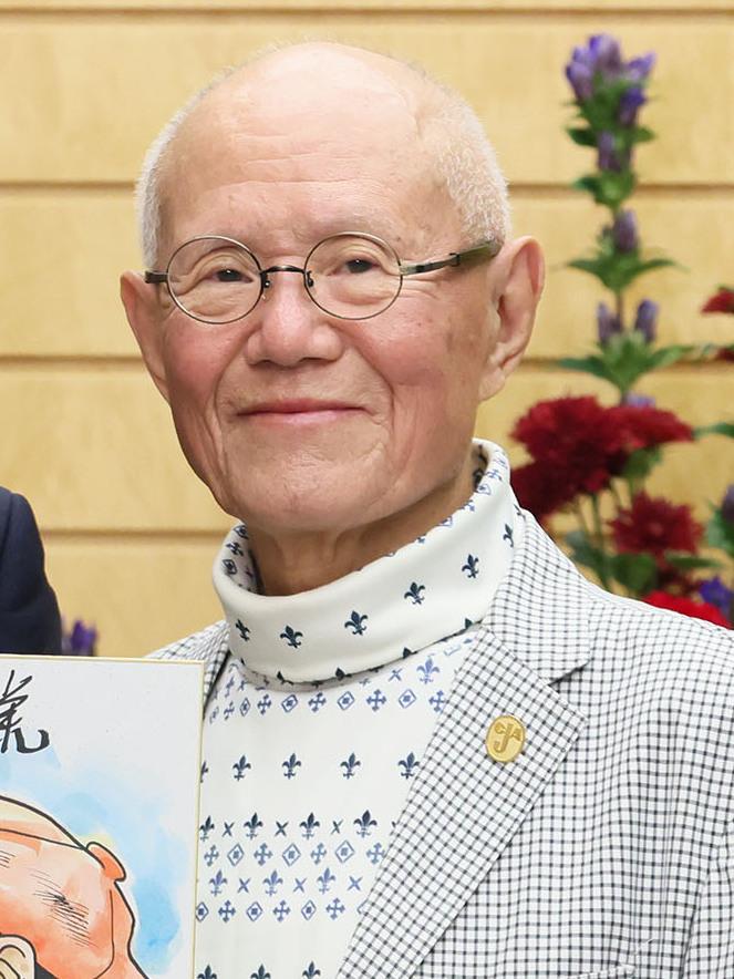 ちばてつやさん(2023年11月1日、首相官邸での申入れの場面)